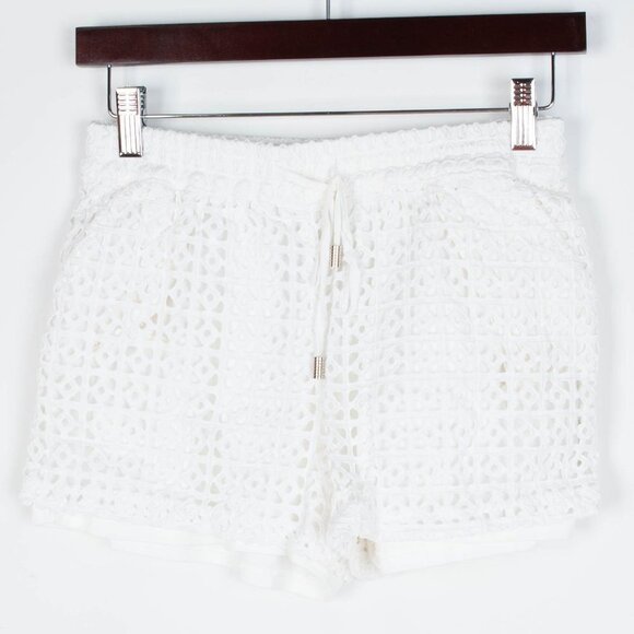 Anthropologie‎ Elevenses White Eyelet Shorts Sz XS - Picture 1 of 6